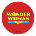 Wonder Woman Name and Logo sticker
