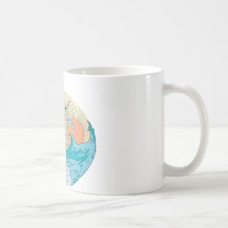 Wonder Woman Ocean Sky Coffee Mug