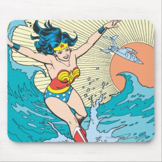 Wonder Woman Ocean Sky Mouse Pad