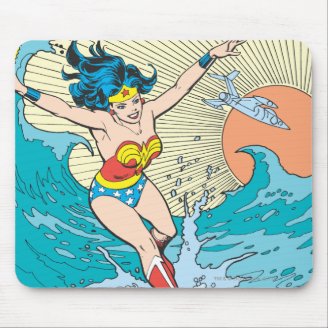 Wonder Woman Ocean Sky Mousepads