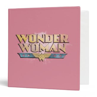 Wonder Woman Pencil Logo Vinyl Binder