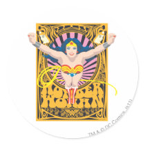 Wonder Woman Poster Stickers