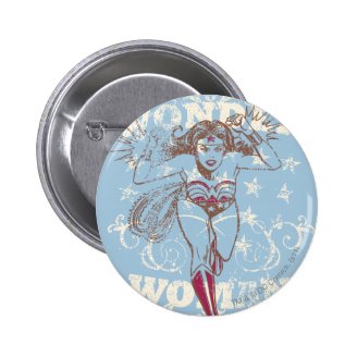 Wonder Woman Pow Pinback Button