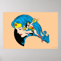 Wonder Woman Profile Background Posters