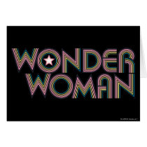 Wonder Woman Rainbow Logo Cards