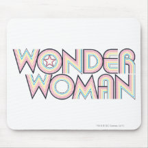 Wonder Woman Rainbow Logo Mouse Pads