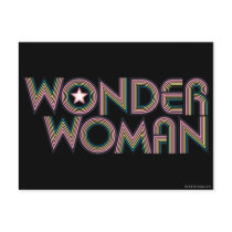 Wonder Woman Rainbow Logo Postcards