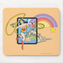 Wonder Woman Rainbow Mouse Pad