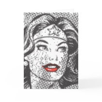 Wonder Woman Red Lips Greeting Cards