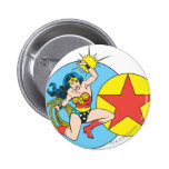 Wonder Woman Red Star Buttons