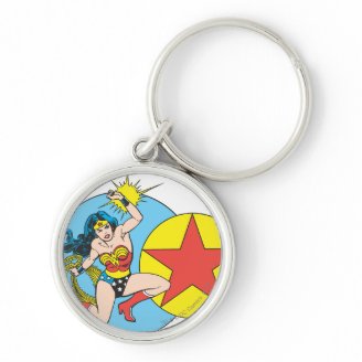 Wonder Woman Red Star Keychain