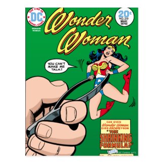 Wonder Woman Shrinking Formula Postcard