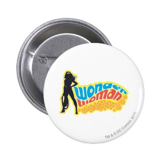Wonder Woman Silhouette Buttons