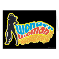 Wonder Woman Silhouette Card