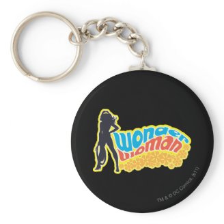 Wonder Woman Silhouette Keychains