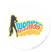 Wonder Woman Silhouette Stickers