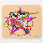 Wonder Woman Star Background Mousepads