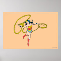 Wonder Woman Swinging Lasso Posters