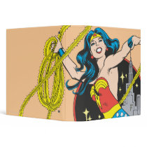 Wonder Woman with City Background Binder