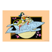 Wonder Woman with Jet Poster