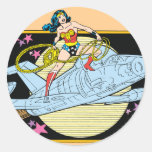 Wonder Woman with Jet Stickers