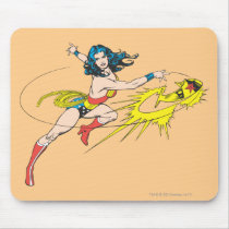Wonder WomanThrows Crown Mouse Pad