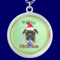 Wonderful-Christmas Boxer Dog Necklace necklaces