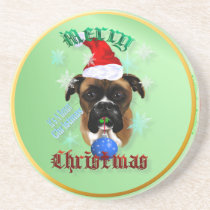 Wonderful-Christmas Boxer DogCoasters coasters