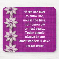 Wonderful Day Quotation Mousepad mousepad