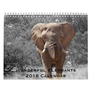 Elephant Calendars Zazzle