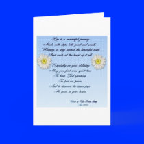 Wonderful Journey Birthday Poem Card