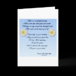 Wonderful Journey Birthday Poem Card
