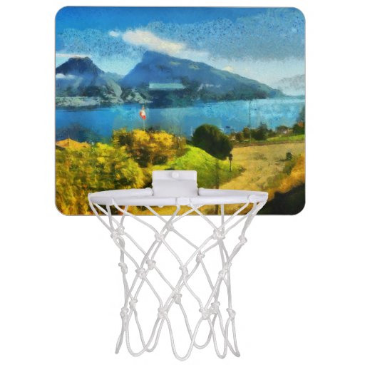 Zazzle - Basketball Hoop - Wonderful lake landscape in Switzerland
