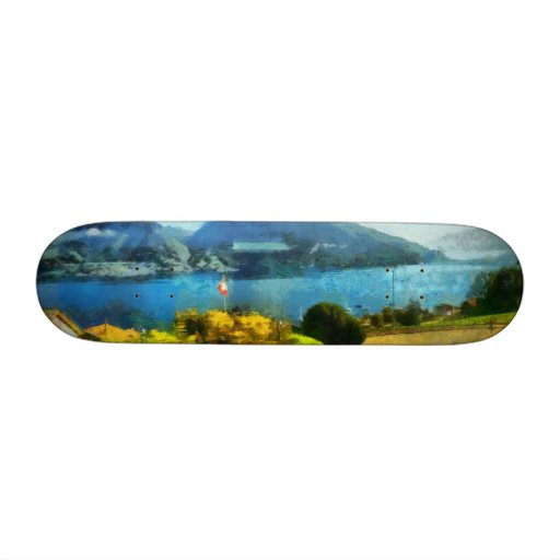 Zazzle - Skateboard Deck - Wonderful lake landscape in Switzerland