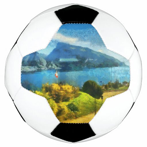 Zazzle - Soccer Ball - Wonderful lake landscape in Switzerland