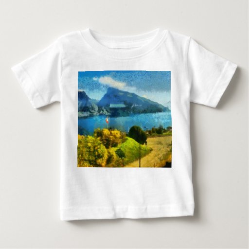 Zazzle - Baby Tee Shirt - Wonderful lake landscape in Switzerland