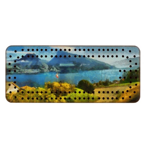 Zazzle - Cribbage board - Wonderful lake landscape in Switzerland