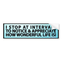 Wonderful Life Bumper Sticker bumper stickers