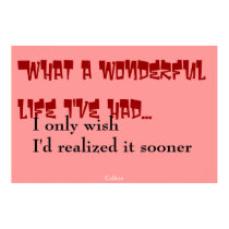 wonderful life posters by arlin wonderful life posters