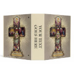 Wonderful vintage 1872 Easter Cross 3 Ring Binder