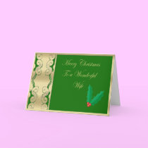 Wonderful wife merry Christmas cards by iodesigns Wonderful wife merry Christmas cards