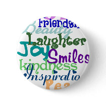 Wonderful Words Button by ginismagic Wonderful Words Button