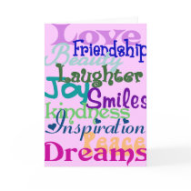 Wonderful Words cards by ginismagic Wonderful Words cards
