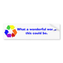 wonderful world bumper stickers