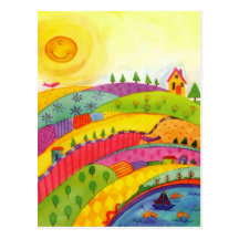 wonderful world postcards