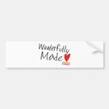 Wonderfully Made Bumper Stickers