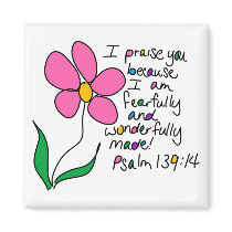 Wonderfully Made Fridge Magnet