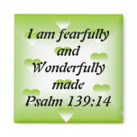 Wonderfully Made Refrigerator Magnet
