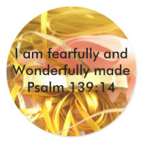 Wonderfully Made Round Sticker