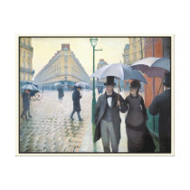 Wonderfully realistic painting Rainy day in Paris